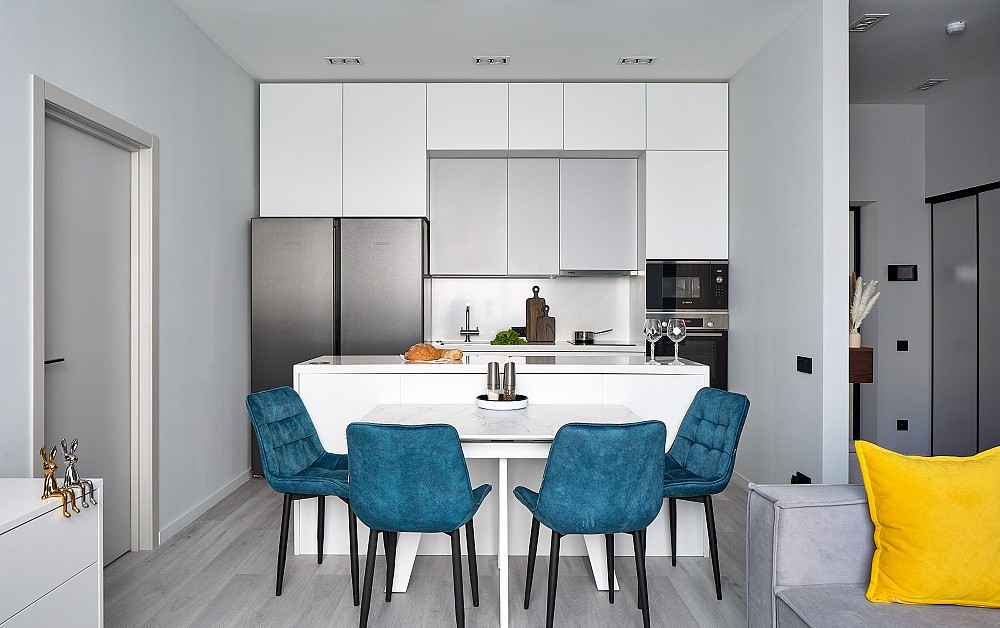 Функциональная кухня с островом 