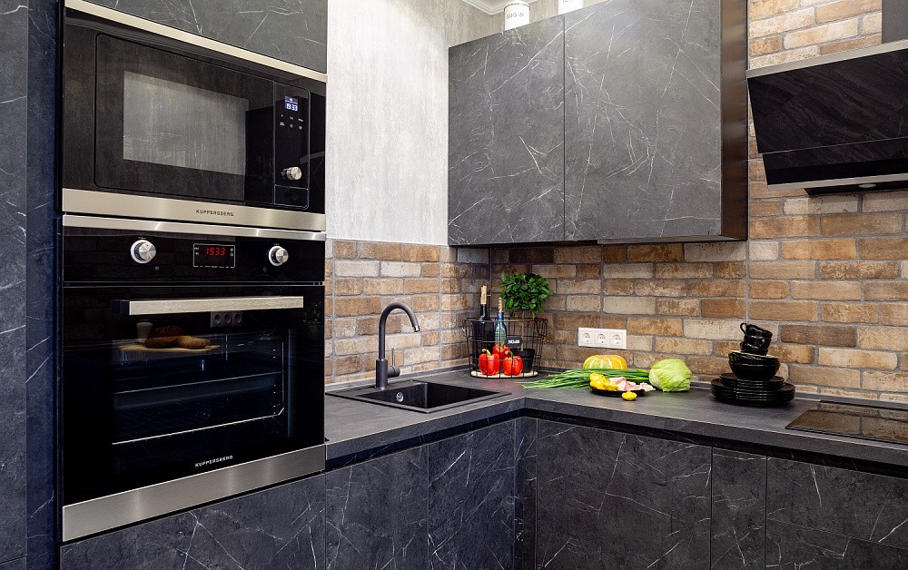 Кухня Ноа Лофт (мрамор)