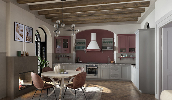 Светлая кухня в Санкт-Петербурге