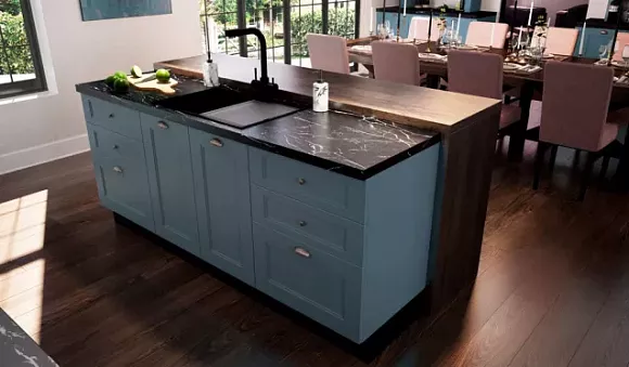 Синяя кухня в Наро-Фоминске