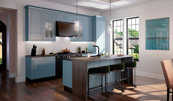 Кухонный гарнитур для маленького помещения должен быть тщательно спланирован и продуман до мелочей. Дизайн интерьера малогабаритной кухни.