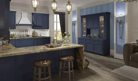 Синяя кухня в Наро-Фоминске