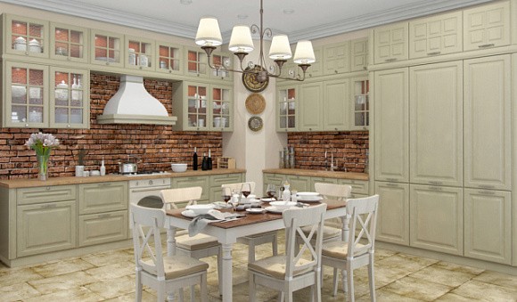 Серая кухня в Клину