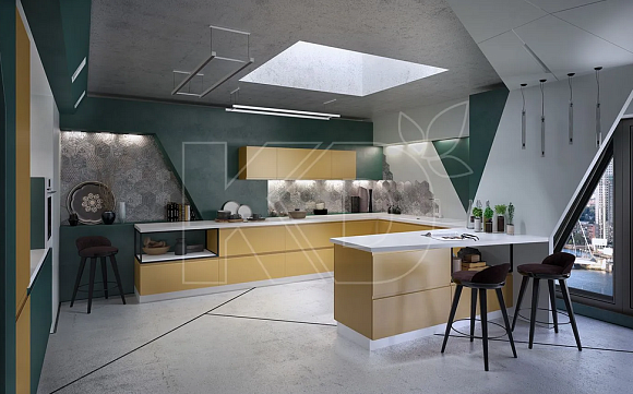 Спроектировать угловую кухню