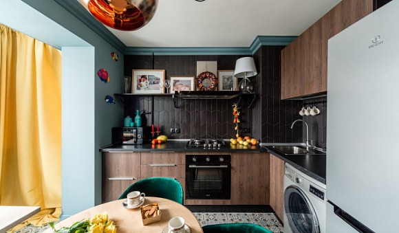 Коричневая кухня в Анапе