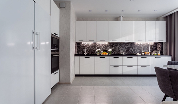 Светлая кухня в Санкт-Петербурге