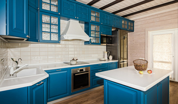 Синяя кухня в Казани